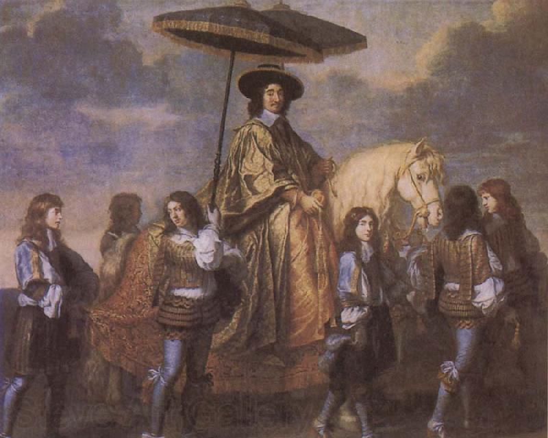Charles le Brun Chancellor Seguier at the Entry of Louis XIV into Paris in 1660 France oil painting art